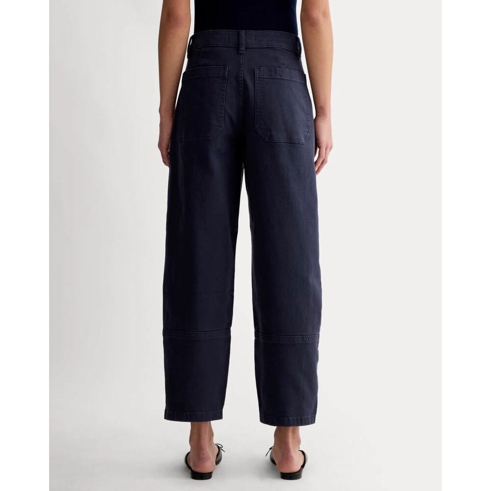NWT Everlane The Utility Barrel Pant High Rise In Navy Blue Size 14 Tall - Picture 2 of 10